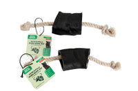 Water Buffalo Horn 14" Cotton Rope Tug Toy Dog Chews-2 Count-10 oz (WSP) - Rozie's Pet Supply LLC