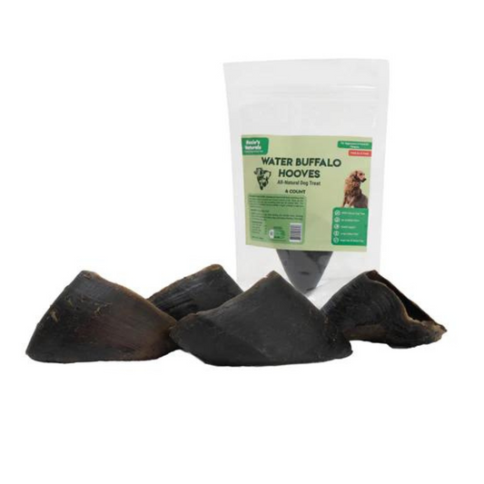 Water Buffalo Hooves Dog Chews-2 Count-5 oz