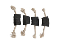Water Buffalo Horn 14" Cotton Rope Tug Toy Dog Chews-2 Count-10 oz - Rozie's Pet Supply LLC