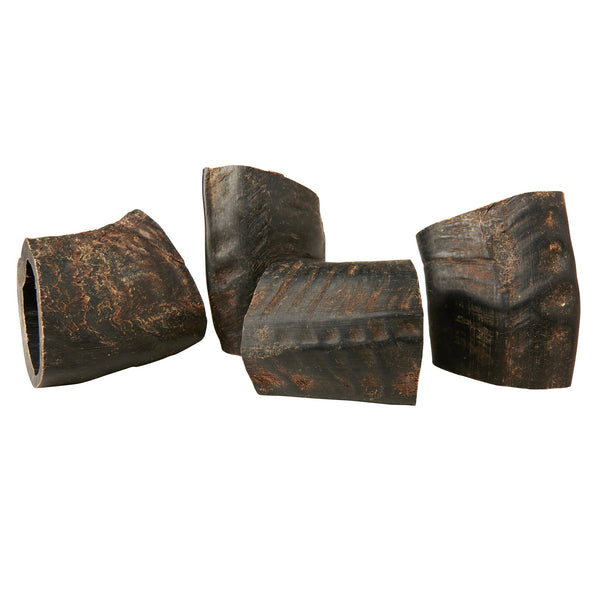 Water Buffalo Horn Section/Tuffie Dog Chews-4 Count-20 oz - Rozie's Pet Supply LLC