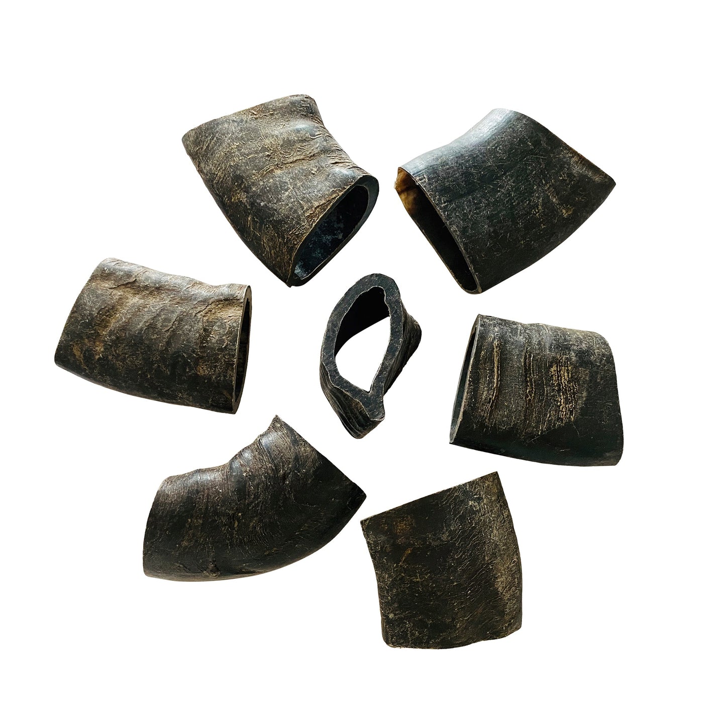 Water Buffalo Horn Section/Tuffie Dog Chews-4 Count-20 oz