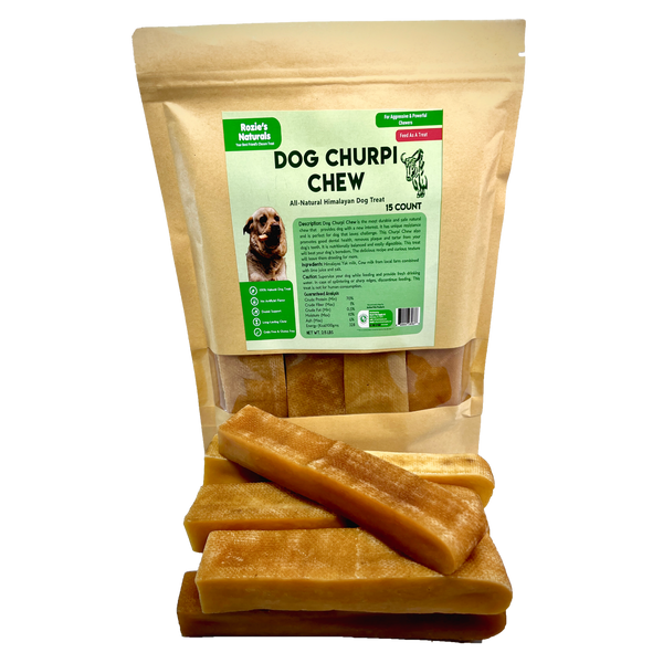 Yak Cheese Churpi Dog Chews-15 Count-2.5 Lbs - Rozie's Pet Supply LLC