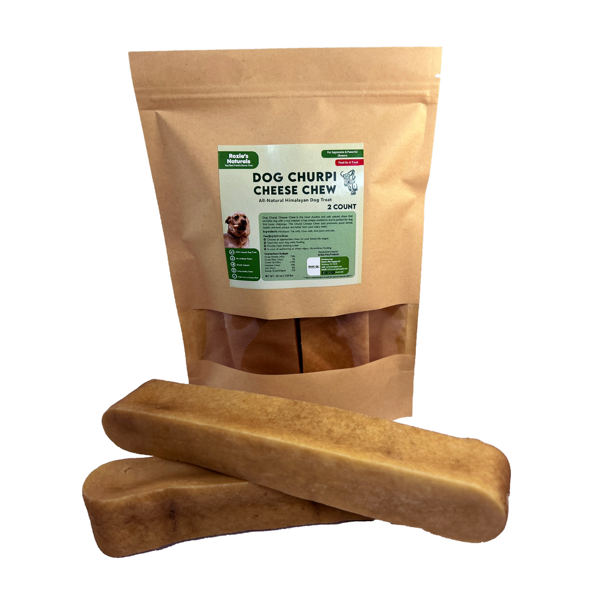 Yak Cheese Churpi Dog Chews  (WSP) - Rozie's Pet Supply LLC